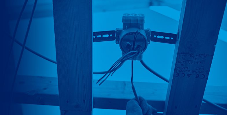 Low voltage cable installation in ceiling